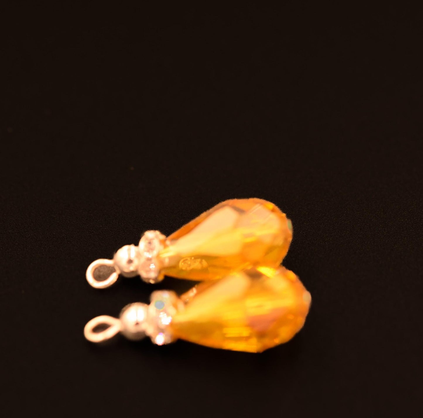 10 Drop bead pendants, glass drop bead pendants, drop bead pendants, necklace pendants, earring pendants, jewelry pendants, faceted glass