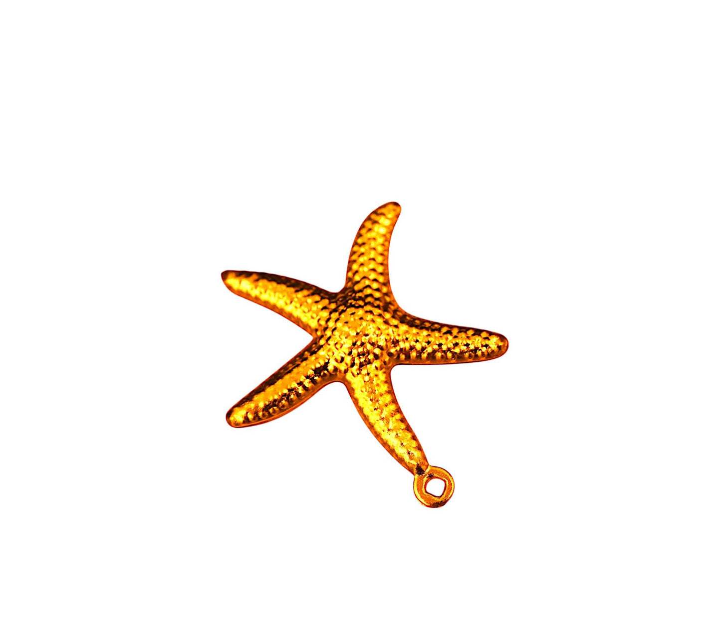 10 Starfish pendants, 18K Gold Plate Starfish pendants, 304 Stainless Steel Starfish pendant, Starfish pendants, sea pendants, ocean pendant