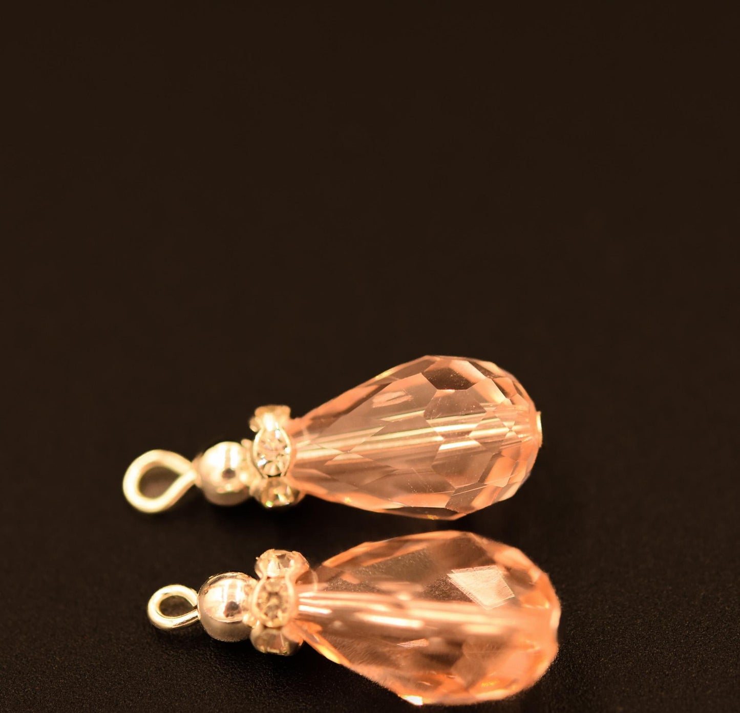 10 Drop bead pendants, glass drop bead pendants, drop bead pendants, necklace pendants, earring pendants, jewelry pendants, faceted glass