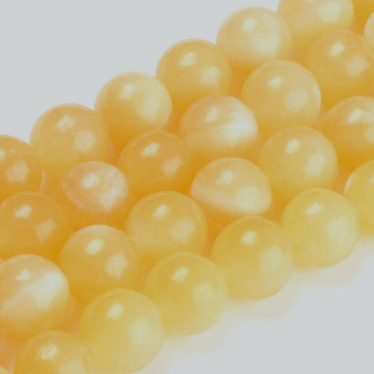 Topaz Jade Beads 8mm