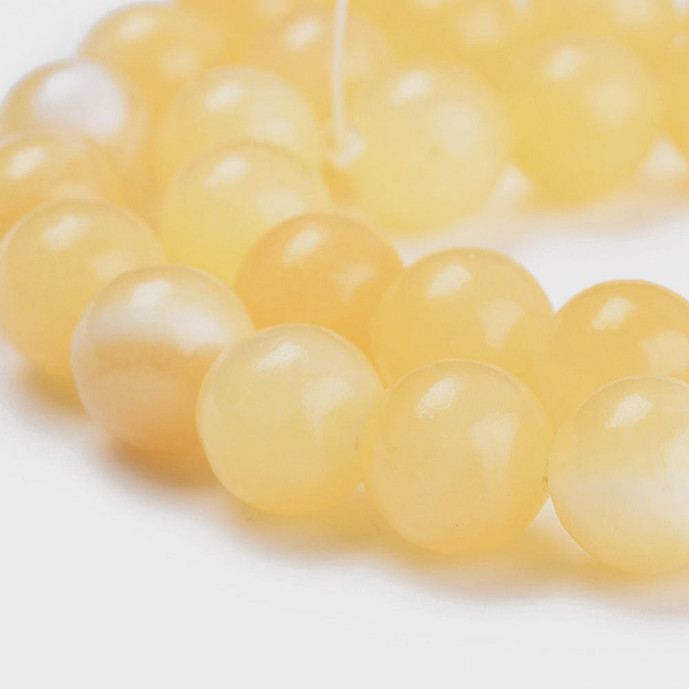 Topaz Jade Beads 8mm